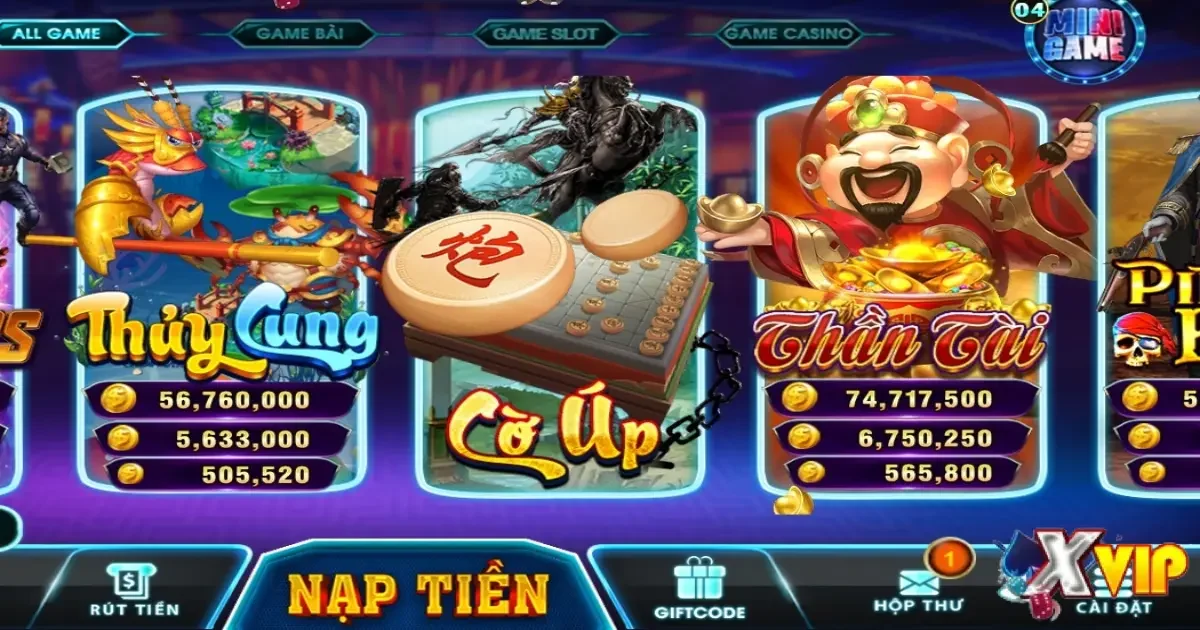 Đa dạng các thể loại game quay số